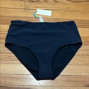Sea Level Blue High-Waisted Bikini Bottom